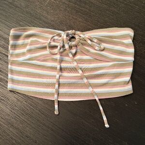 Women's Aeropostale Green Striped Top.